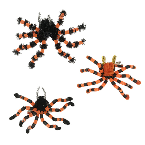 할로윈 거미 뱃지 겸 헤어핀